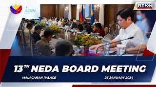 13th NEDA Board Meeting