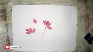 How To Easy Flower Watercolor Painting Part 14 NILOY ART