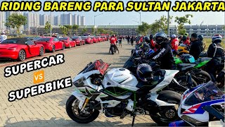 KETIKA RATUSAN MOGE DAN MOBIL SUPERCAR BERSATU‼️HARGA MILYARAN😱