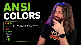 Color Output on the terminal with ANSI codes - Bash Scripting Course (pt53)