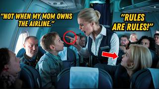 Flight Attendant Refuses to Let a Young Boy Switch Seats, Not Knowing His Mother Owns the Airline!