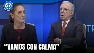 Sheinbaum y López-Dóriga debaten sobre cifras de violencia