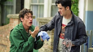 EastEnders - Kevin Accidentally Hits Robbie Jackson (9th October 2000)