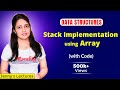 3.2 Implementation of Stack using Array | Data Structure and Algorithm Tutorials