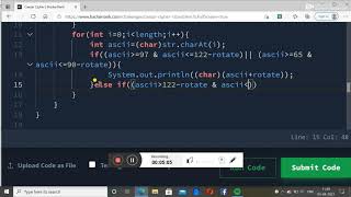 Caeser Cipher-Hackrrank || java programming language || solution of hackerrank problems