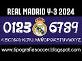 Tipografía Real Madrid Y-3 2024 FREE DOWNLOAD