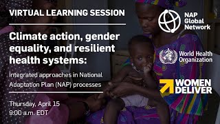 Webinar | Climate action, gender equality, and resilient health systems in National Adaptation Plans