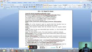 Class-9, Computer Applications. Ch-5, Input in Java. Part-2.