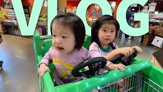 [SUB] Parenting  Vlog (breakfast, playing at home, grocery shopping, bath time, sleeping at night)