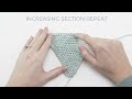 how to knit a shawl with a crescent shape