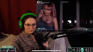 Talia Mar reacting to sexy clips of herself