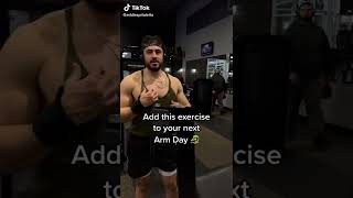 ADD THIS EXERCISE TO YOUR ARM DAY FOR CRAZY RESULTS !!! TikTok @eddiespitaletta
