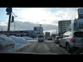 sapporo city road shiroishi moiwa dori ave. japan drive hokkaido 4k 30p