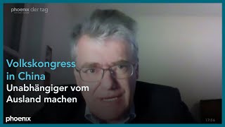 Prof. Markus Taube zum Auftakt der Jahrestagung des chinesischen Volkskongresses am 04.03.21