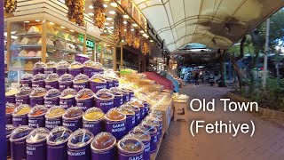 Walking tour of Fethiye's Old Town/Paspatur in January, Turkey