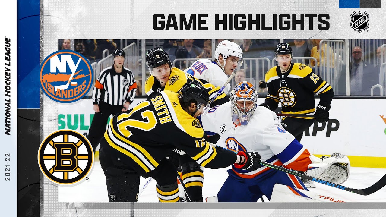 Islanders @ Bruins 3/26 | NHL Highlights 2022 - YouTube