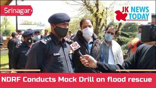 NDRF Conducts Mock Drill on flood rescue