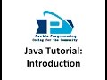 Java Tutorial #1: Introduction