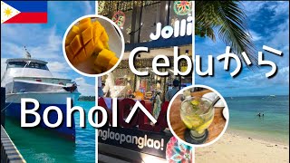 【フィリピン🇵🇭韓国🇰🇷旅vlog#4】cebu島からbohol島へ船で移動|高評価のかわいいHotel紹介