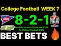 CFB Best Bets l Week 7 College Football Picks & Predictions l Professional Handicapper 10/12/24