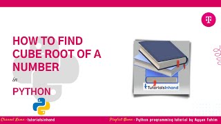 how to find cube root of a number in python