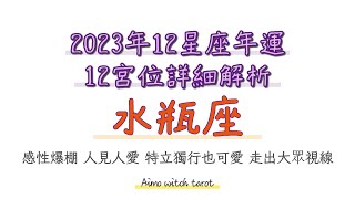 水瓶座2023年12宮位運勢詳解  | #占卜 #戀愛 #塔羅  #tarot #靈性 #療癒 #桃花 #斷聯 #分手 #oh 卡