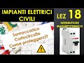 18-IMPIANTI ELETTRICI -interruttore magnetotermico, sovraccarico, cortocircuito, curva d'intervento