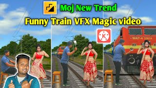 Funny Train VFX Video Editing in Kinemaster || Moj New Trend || Kinemaster Editing