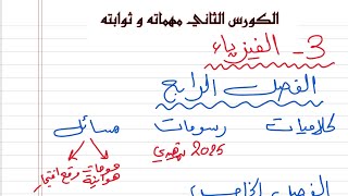 فيزياء الكورس الثاني سادس علمي/مم تتكون الفصول و كيف تأتي مسائله/نور باجلان #سادس_اعدادي #اكسبلور