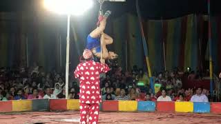 Bingo circus in sangli/ teeth power/mind blowing neck and teeth power