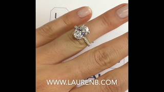 3.20 ct Oval Diamond Engagement Ring