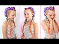 Feed In Braids (The Cheat Way)! 🌈🌈