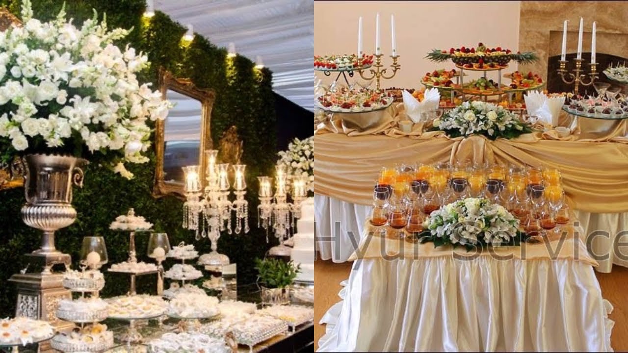 Wedding 💒 Buffets Decoration Ideas/ Buffet Table Decor - YouTube