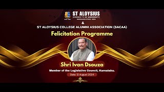 FELICITATION PROGRAMME - SHRI IVAN DSOUZA | MEMBER OF THE LEGISLATIVE COUNCIL, KARNATAKA.