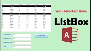 MS Access ListBox Trick 🔥 Instantly Sum Selected Rows (Forms VBA)