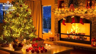 11 Hours Beautiful Instrumental Christmas Music with Fireplace, Cozy Christmas Ambience 2024