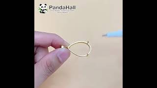 Brass Pendant Cabochon Settings (KK-E066-02G-01) #pandahall #diy #jewelrymaking #jewelrydesign