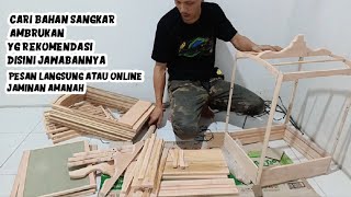 SANGKAR AMBRUKAN TIANG SEGITIGA #sangkar#kicaumania #woodworking #diy #sangkarburung