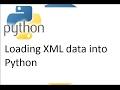 Python tutorial on Loading XML data into python