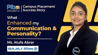 What Enhanced My Communication Skills | Campus Placement - 2023 | MBA \u0026 PGDM | PIBM Pune