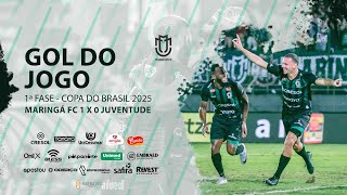 Gol - Maringá FC 1 x 0 Juventude - 1ª Fase - Copa do Brasil 2025