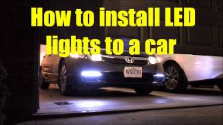 ★How to install LED lights to a car 【Only with $3】★