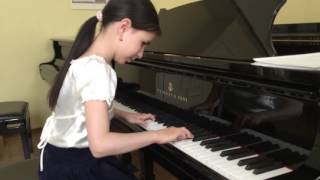 Alexandra Dovgan (8 y.o.), Carl Czerny, Еtude №15, op.299