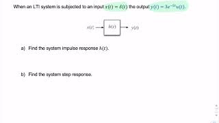 Example: Step response from impulse response