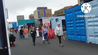 A walking tour.  AREA 506 Waterfront Container Village. Saint John NB.