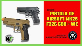 Pistola de Airsoft GBB MK25 WE, praticamente uma P226