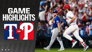 Rangers vs. Phillies Game Highlights (5/21/24) | MLB Highlights