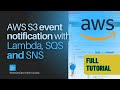 AWS S3 Event Notification with Lambda, SQS and SNS - Intro to Cloud Engineering (for beginners)