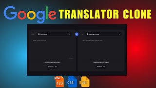 Google Translator Clone HTML CSS & JavaScript Hindi Coding Simplified