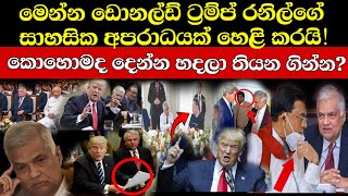 රනිල් ත්‍රාඩයෙක් බව ඩොනල්ඩ් ට්‍රම්ප් කියයි! (Explained)